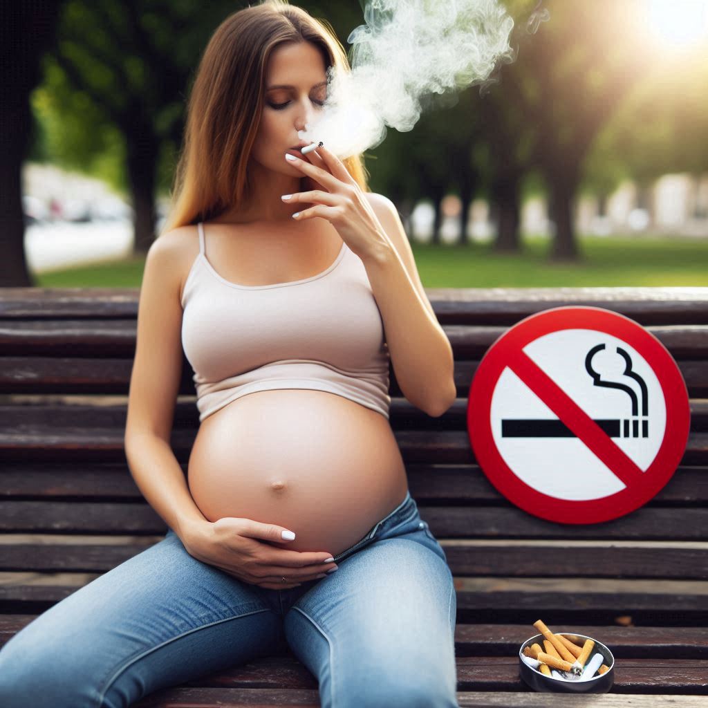 What are the dangers of smoking when pregnant?