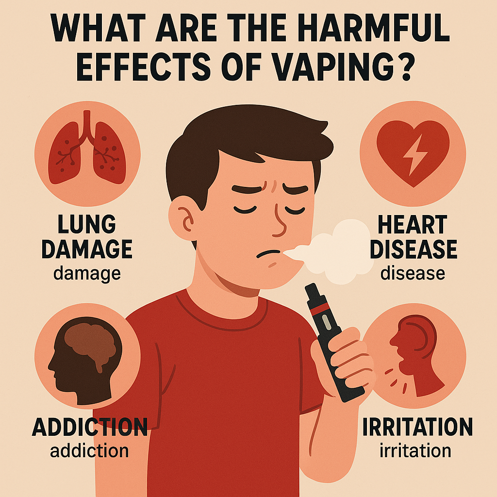 What are the harmful effects of vaping?