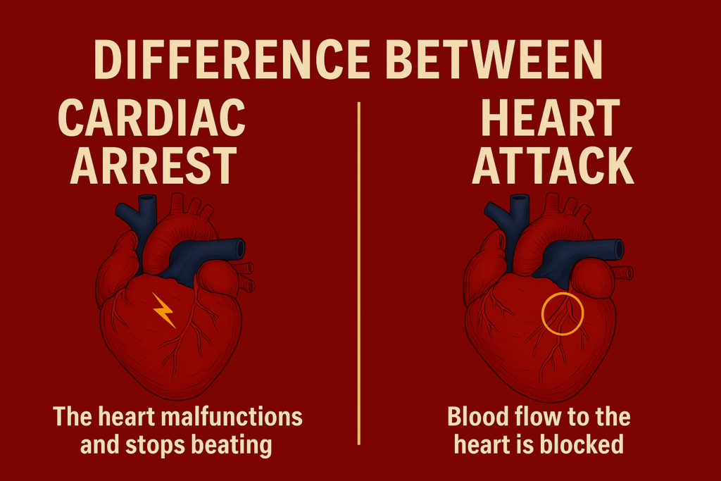 Difference Between Cardiac Arrest and Heart Attack