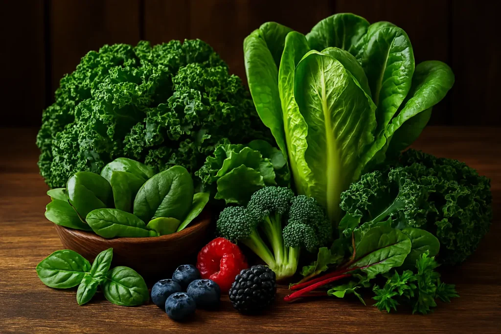 Leafy Green Vegetables (Spinach, Kale, and Arugula)