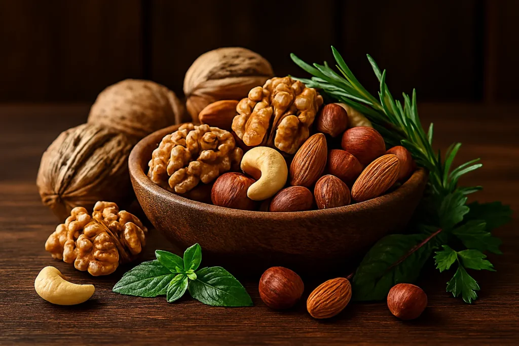 Nuts (Almonds, Walnuts, and Pistachios)