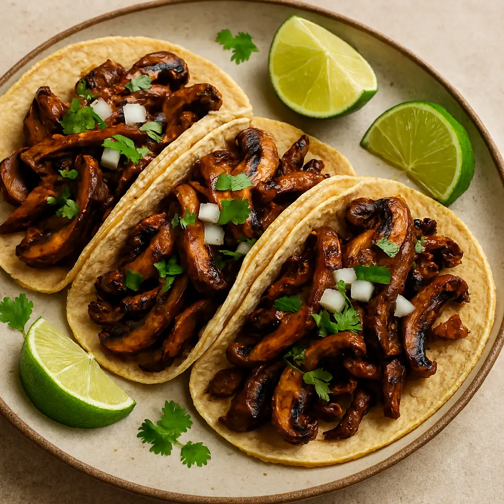 Mushroom Carne Asada Tacos