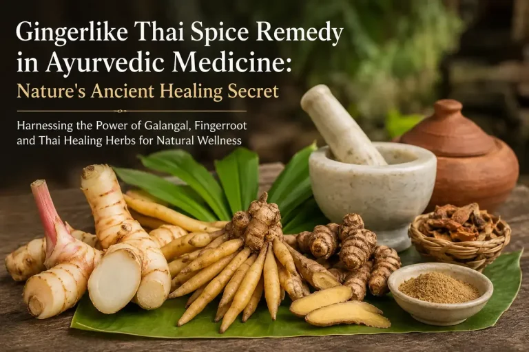 Gingerlike Thai Spice Remedy in Ayurvedic Medicine: Nature's Ancient Healing Secret